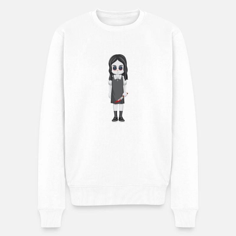 fille horreur 4 - Pull Premium bio Homme - blanc