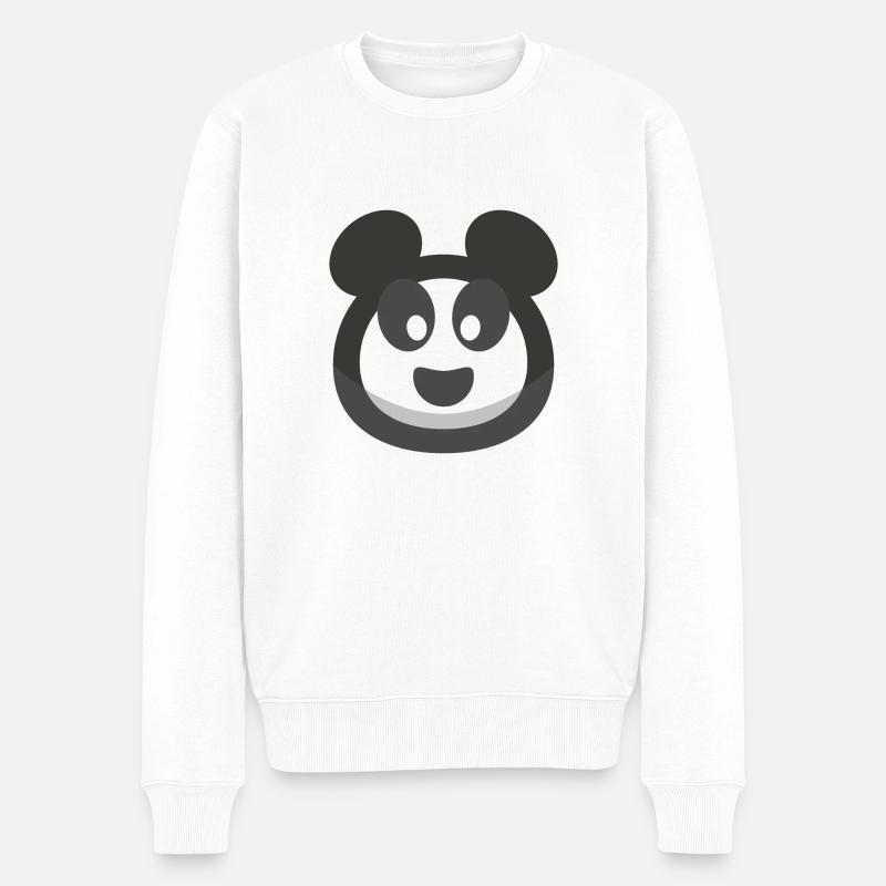 Panda (Bulle) - Pull Premium bio Homme - blanc