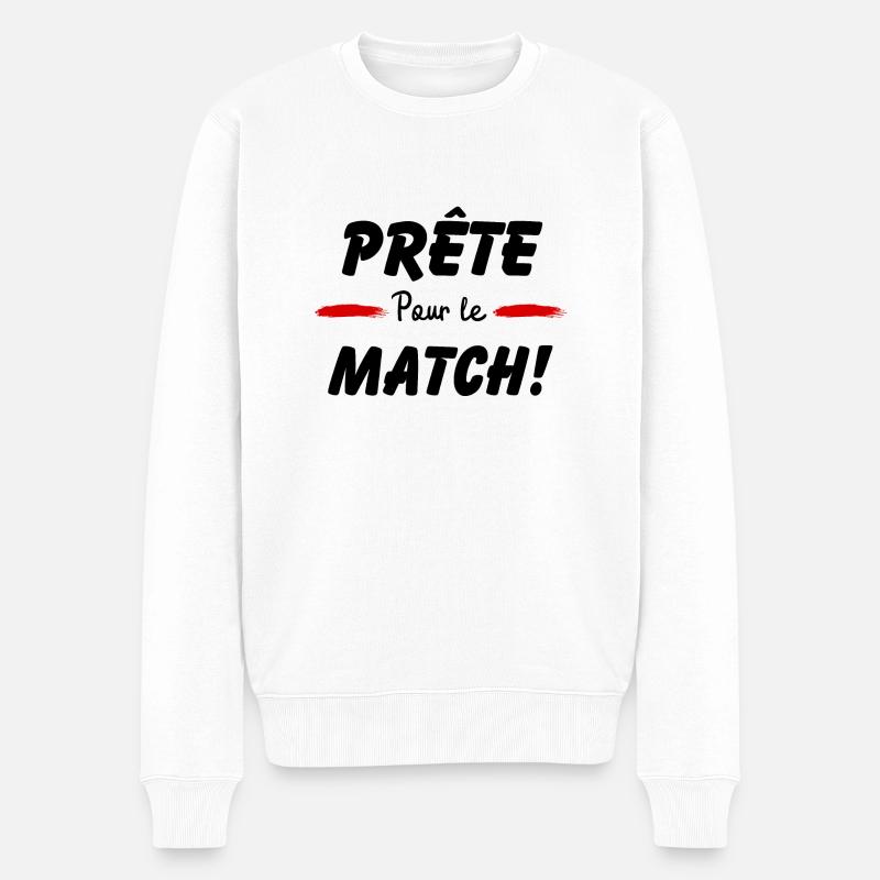 Prête pour le match - Pull Premium bio Homme - blanc