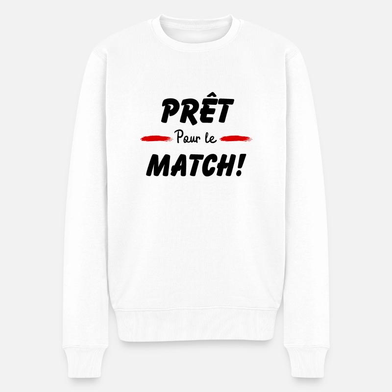 Prêt pour le match - Pull Premium bio Homme - blanc