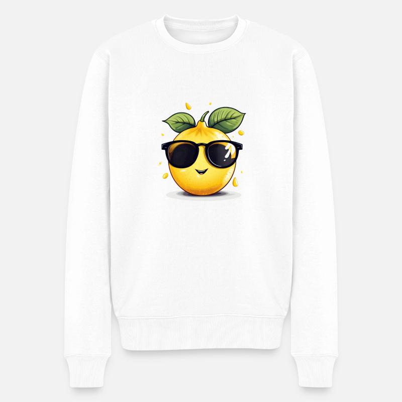 Un citron décontracté - Pull Premium bio Homme - blanc