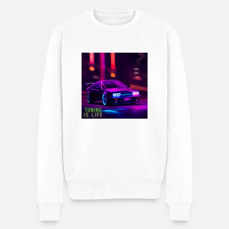 Tuning Voitures - Pull Premium bio Homme - blanc
