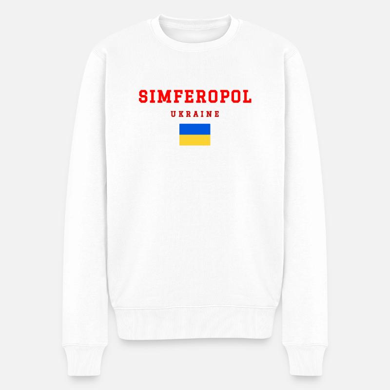 Simferopol, Ukraine - Pull Premium bio Homme - blanc