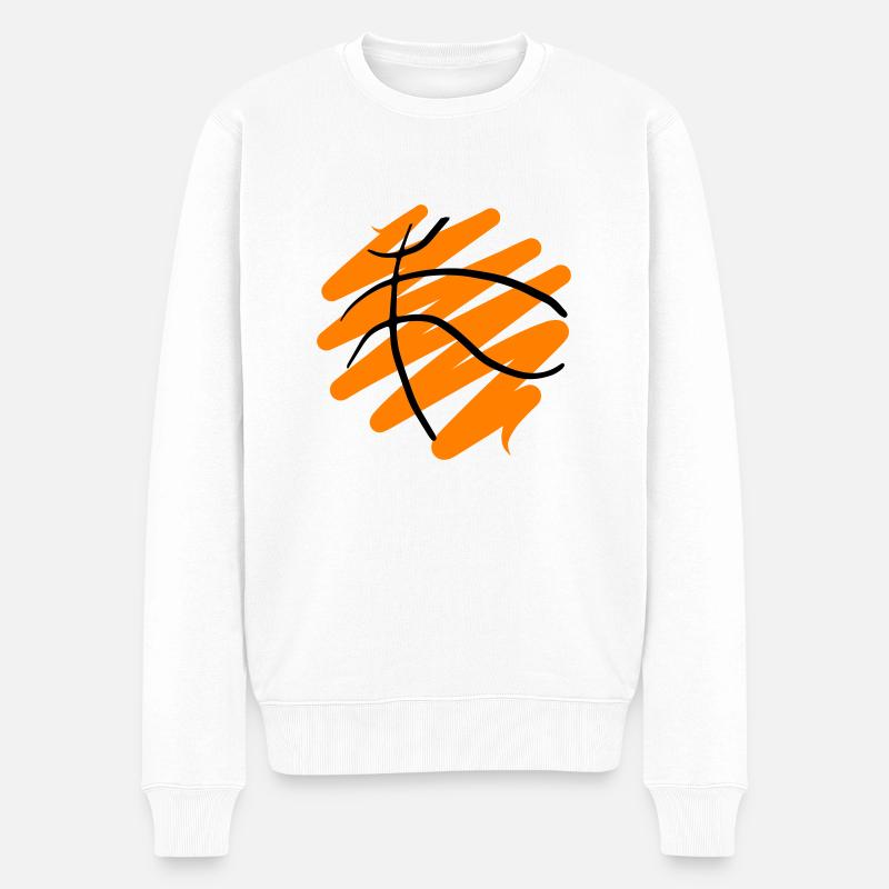 Basketball 62 - Männer Premium Bio Pullover - Weiß