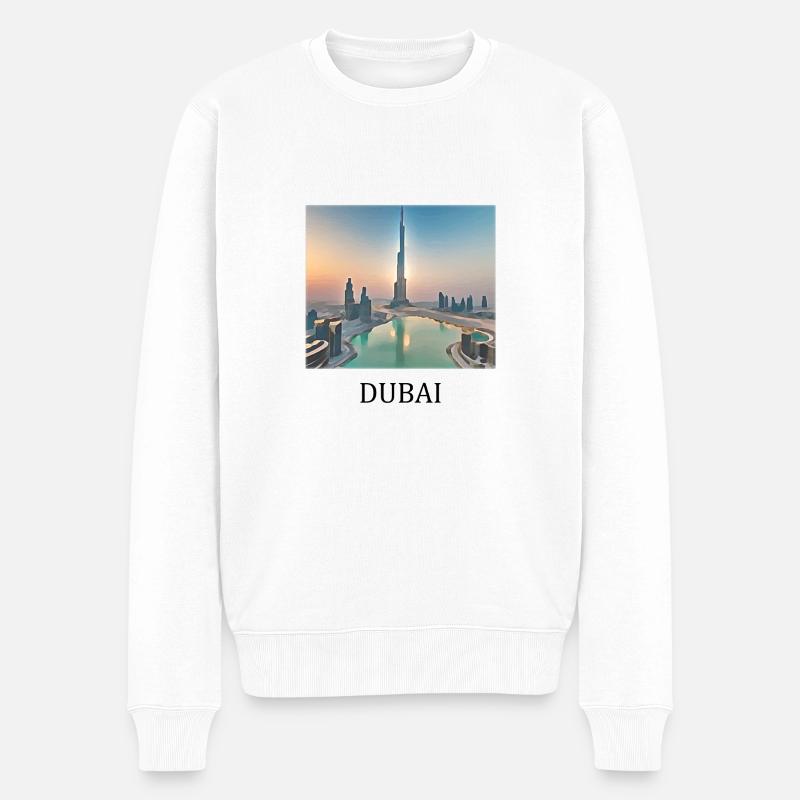 Dubaï - Pull Premium bio Homme - blanc