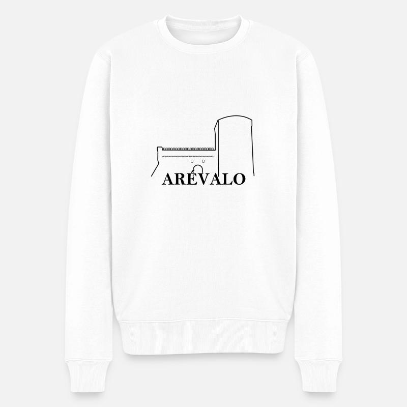 Arevalo - Männer Premium Bio Pullover - Weiß