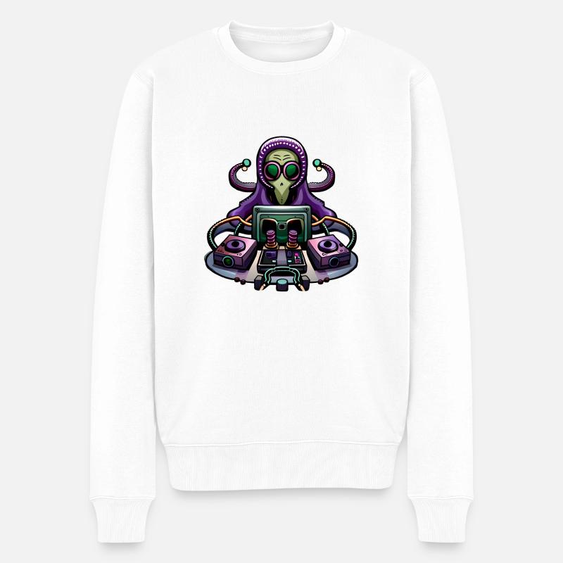 Phil - Männer Premium Bio Pullover - Weiß