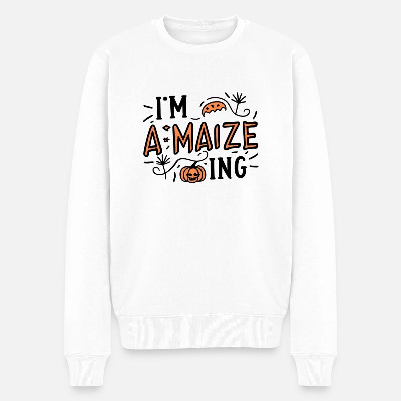 Je suis A-Maize-ing - Pull Premium bio Homme - blanc