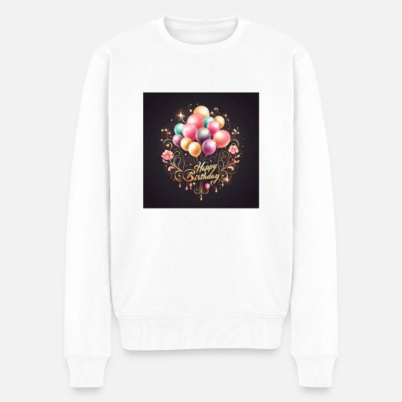 Bon anniversaire - Pull Premium bio Homme - blanc