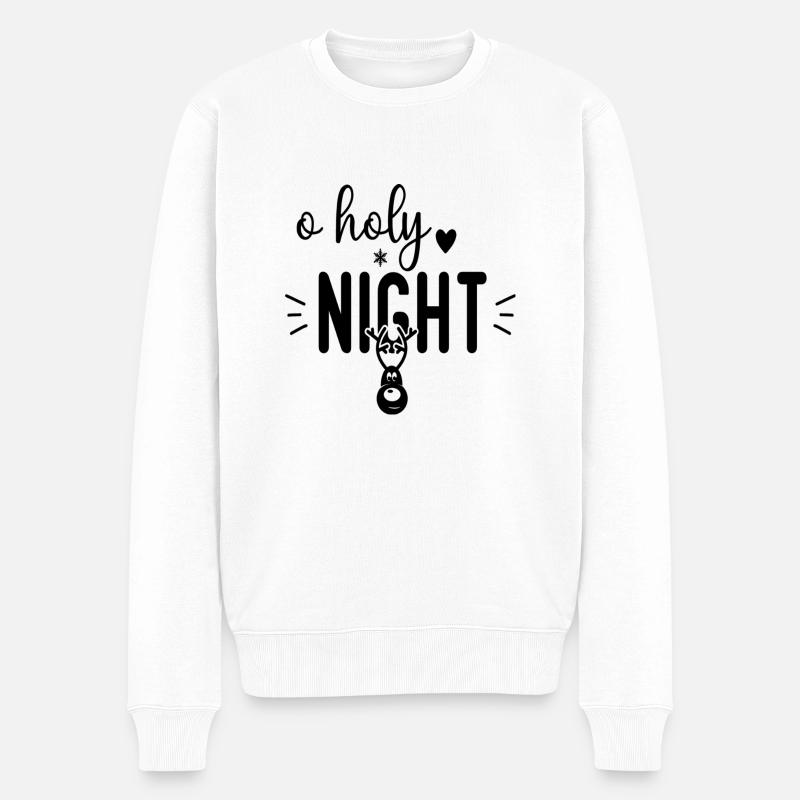 Ô Nuit Sainte - Pull Premium bio Homme - blanc