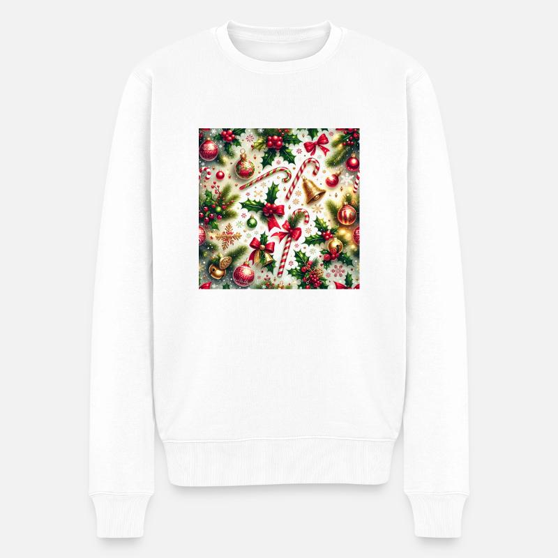 Père de Noël - Pull Premium bio Homme - blanc