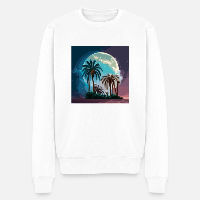 Magique à Miami (Miami Collection) - Pull Premium bio Homme - blanc