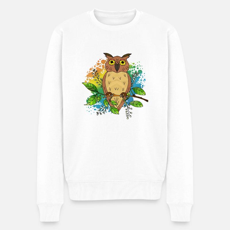 Oiseau - Pull Premium bio Homme - blanc