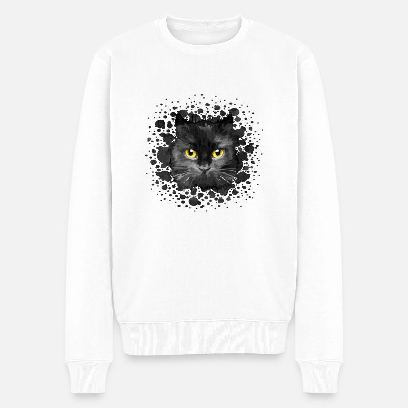 Chat - Pull Premium bio Homme - blanc