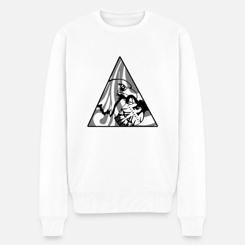Zaun Bembel v12 - Männer Premium Bio Pullover - Weiß