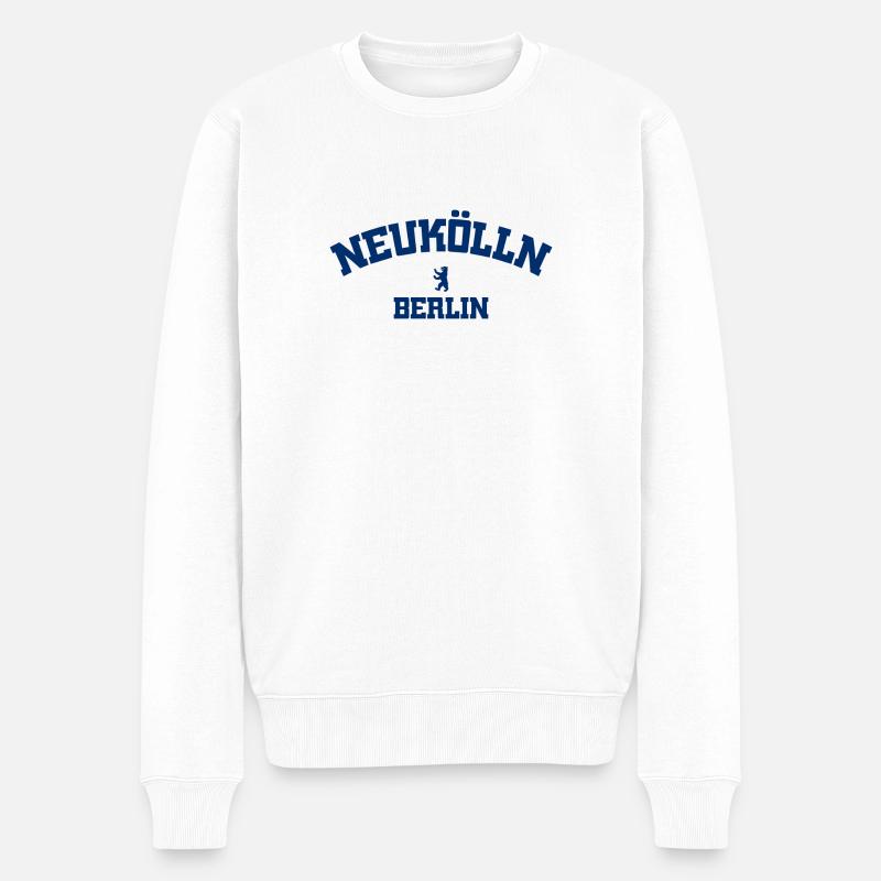 Neukölln - Berlin - Allemagne - Pull Premium bio Homme - blanc
