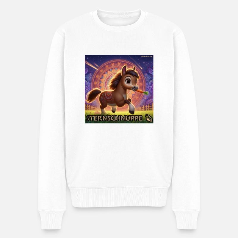 Sternschnuppe Möhren-Manie - Männer Premium Bio Pullover - Weiß