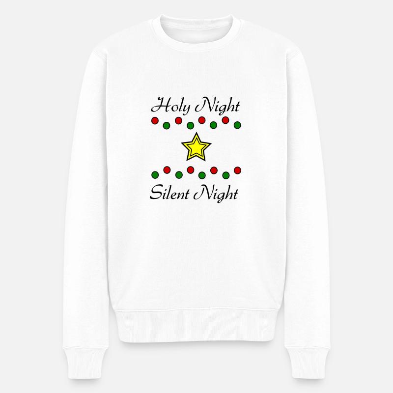 Nuit sainte - Pull Premium bio Homme - blanc