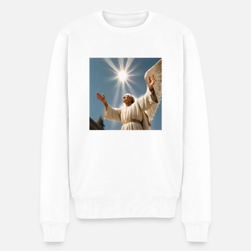 Spiritualité Ésotérisme Dicton - Pull Premium bio Homme - blanc