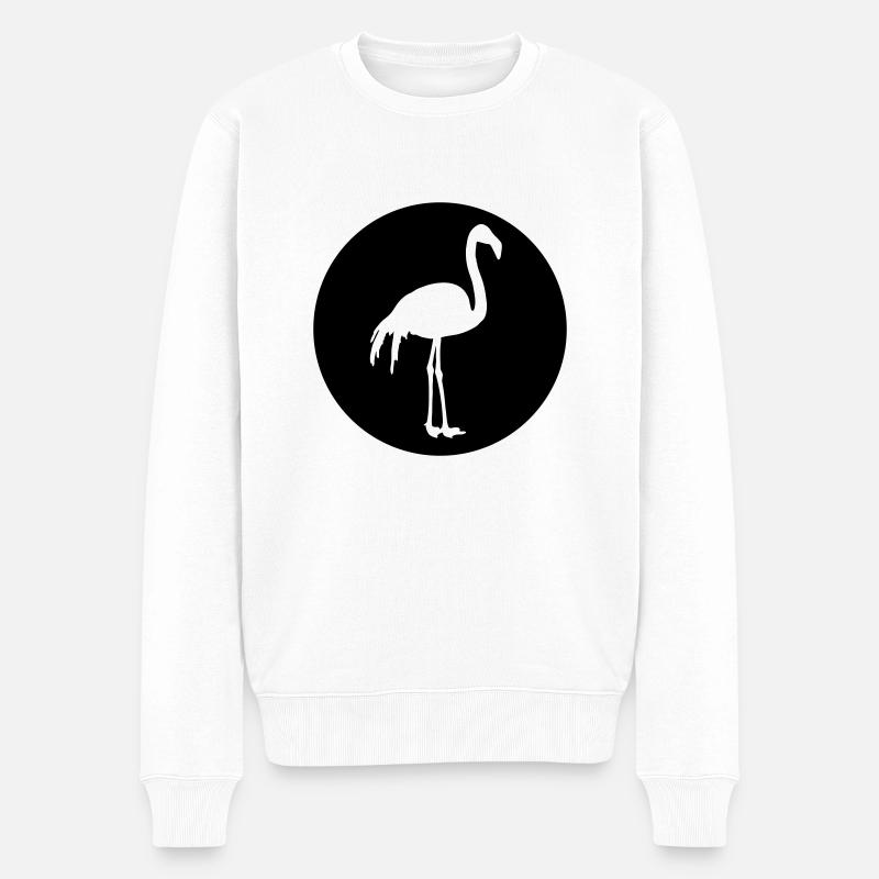 Conception de flamant rose - Pull Premium bio Homme - blanc