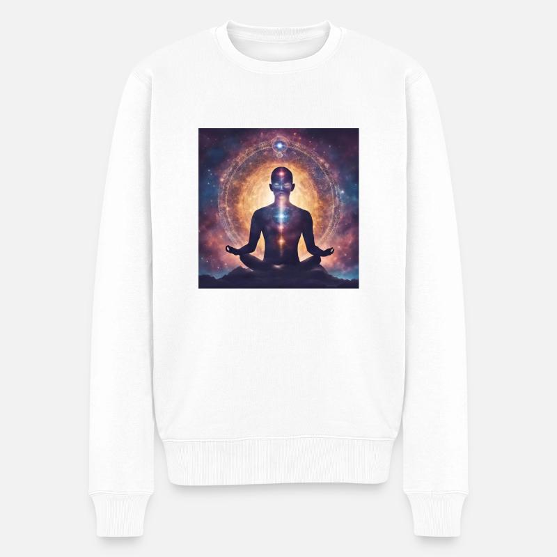 Astrologie de l’espace Spiritualité - Pull Premium bio Homme - blanc