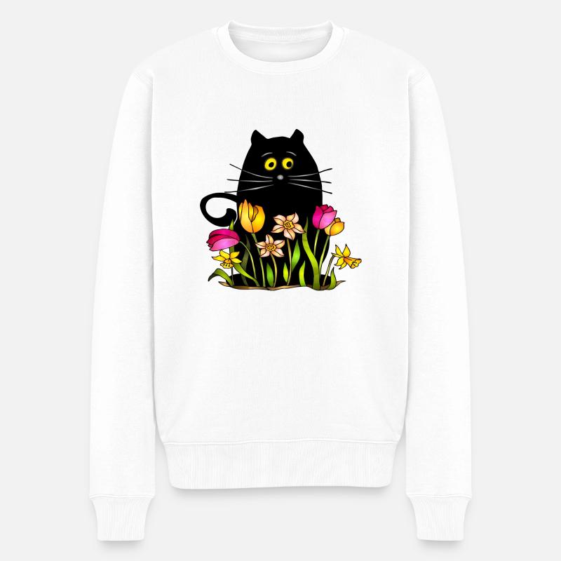 Chat - Pull Premium bio Homme - blanc