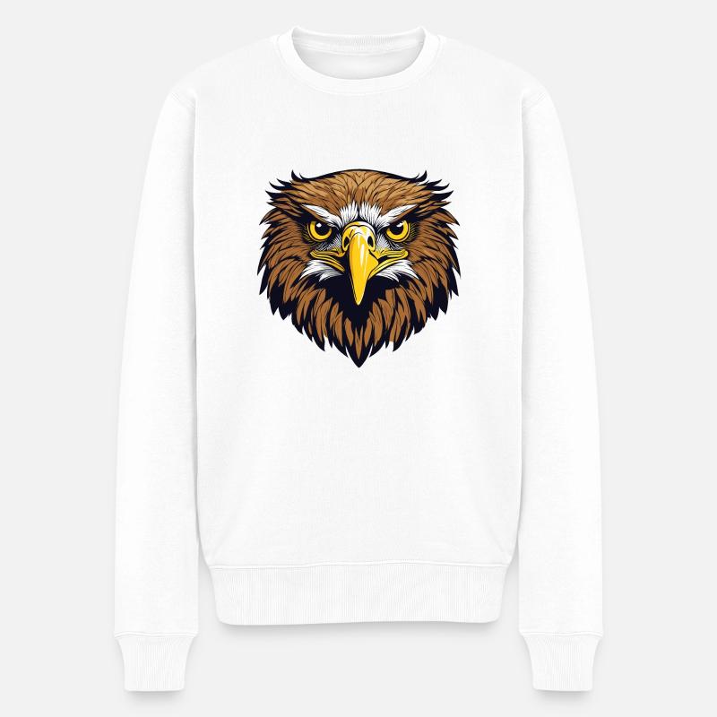 Aigle royal - Pull Premium bio Homme - blanc
