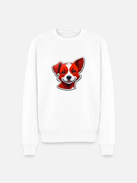 Happy dog - Men's Premium Organic Jumper - white