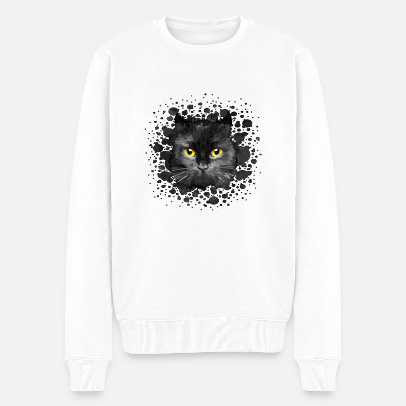 Chat - Pull Premium bio Homme - blanc