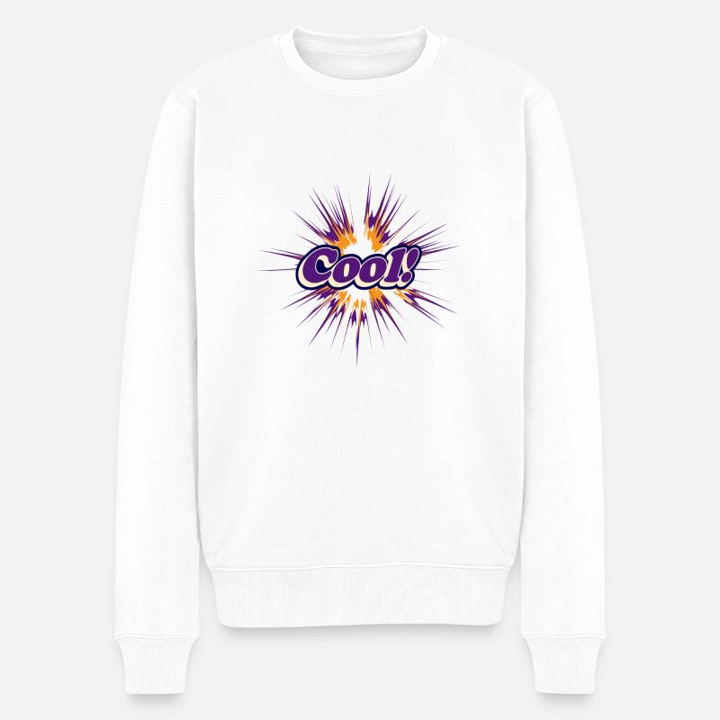 cool cool cool - Pull Premium bio Homme - blanc