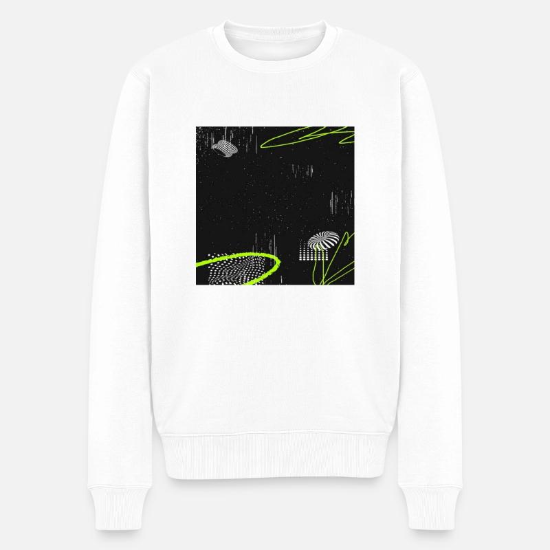 Graphismes acides - Pull Premium bio Homme - blanc