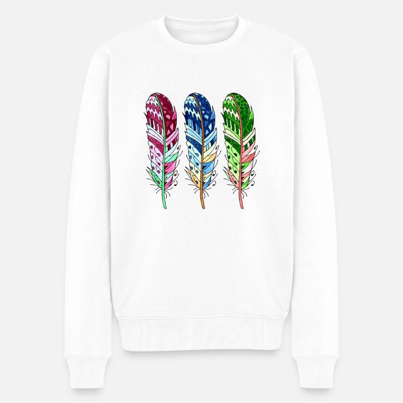 Stylo - Pull Premium bio Homme - blanc
