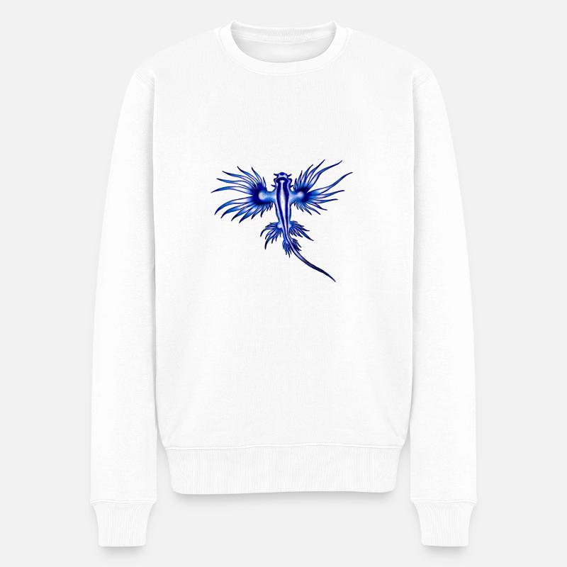 DRAGON BLEU - Pull Premium bio Homme - blanc