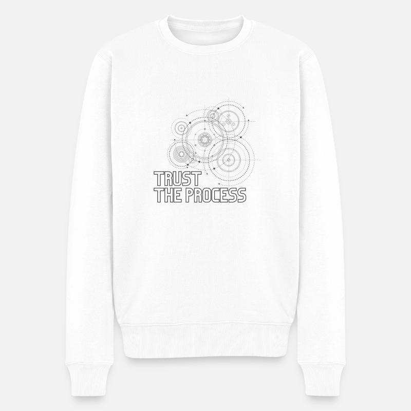 Faites confiance au processus - Pull Premium bio Homme - blanc