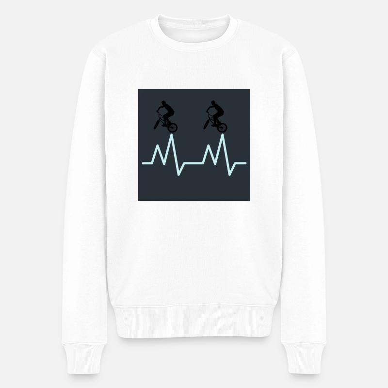 bmx - Männer Premium Bio Pullover - Weiß