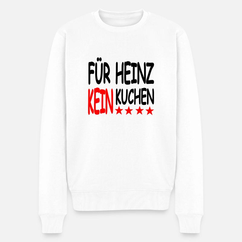 Kuchen - Männer Premium Bio Pullover - Weiß