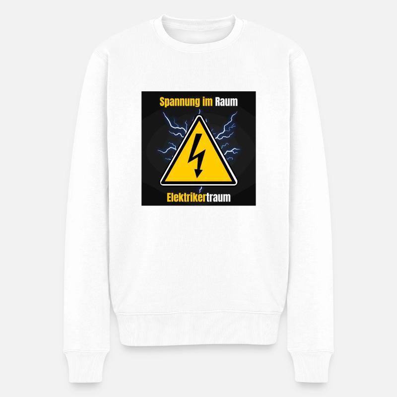 Elektriker - Männer Premium Bio Pullover - Weiß
