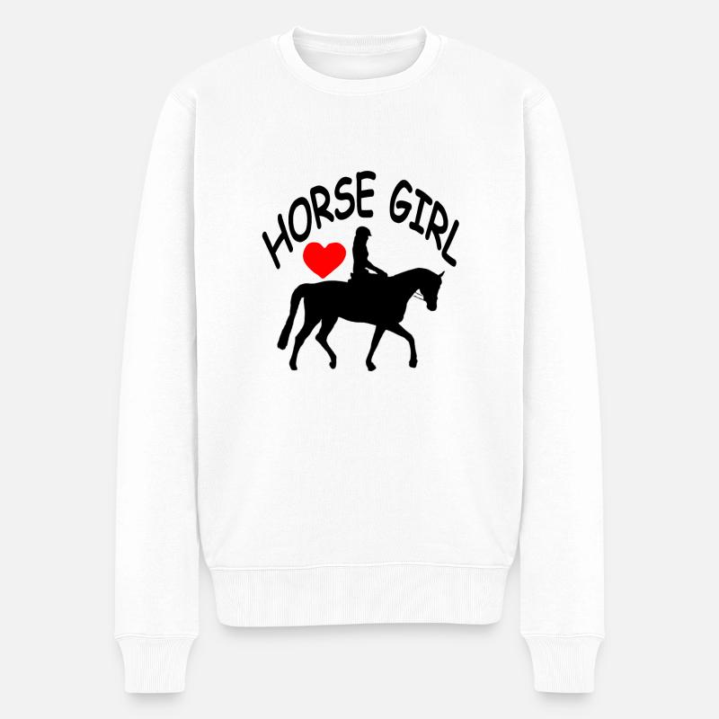 Cheval - Pull Premium bio Homme - blanc