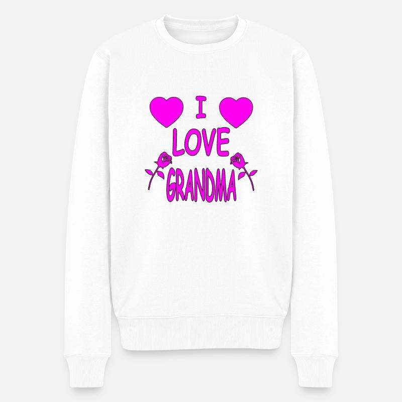 Oma - Männer Premium Bio Pullover - Weiß