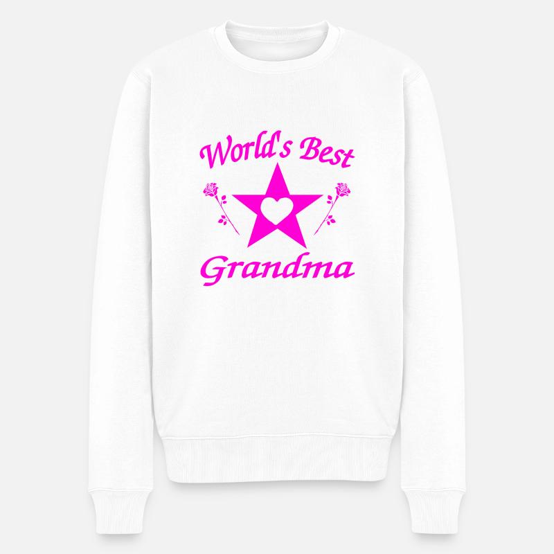 Grand-mère - Pull Premium bio Homme - blanc
