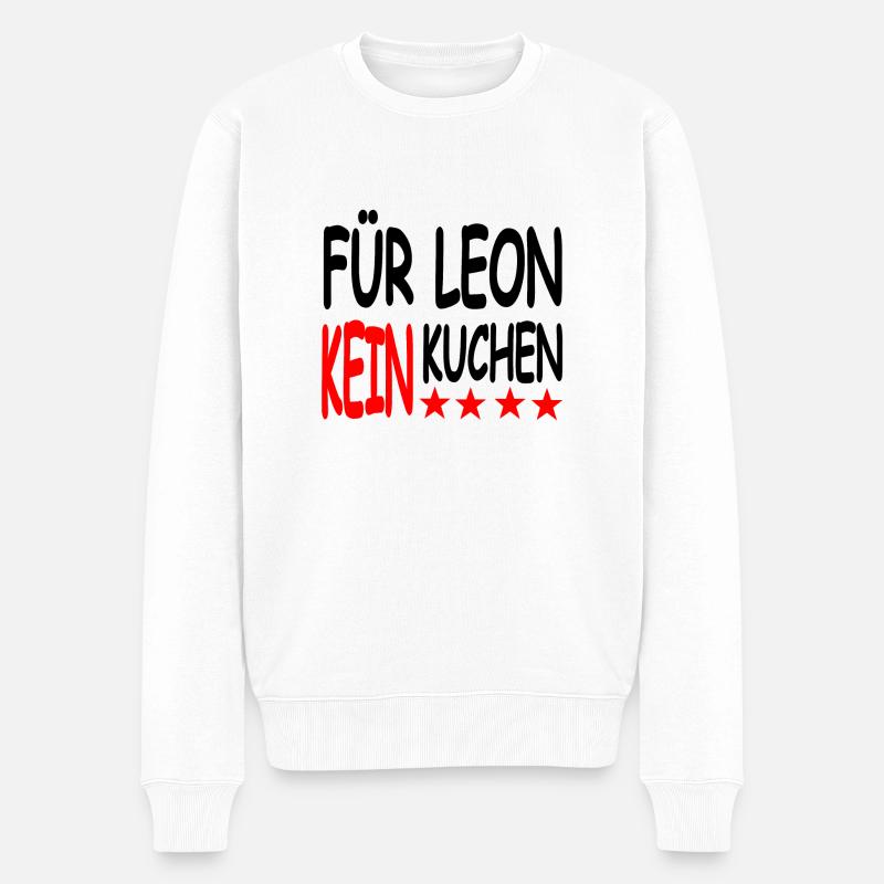 Kuchen - Männer Premium Bio Pullover - Weiß