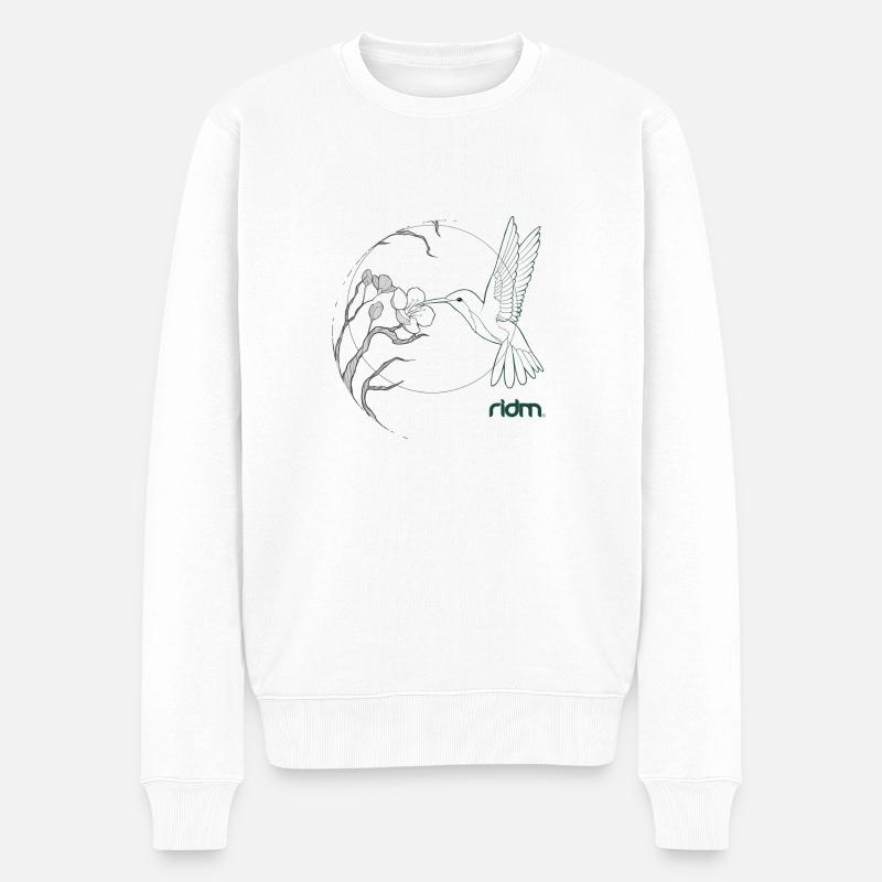 Colibri RIDM - Pull Premium bio Homme - blanc
