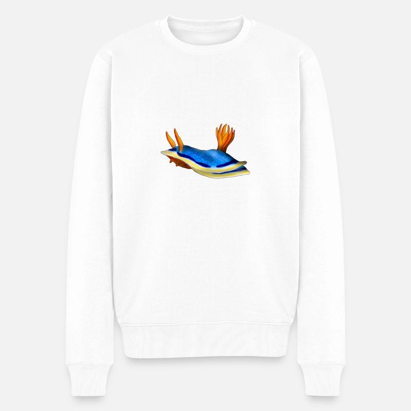 Chromodoris Annae - Männer Premium Bio Pullover - Weiß