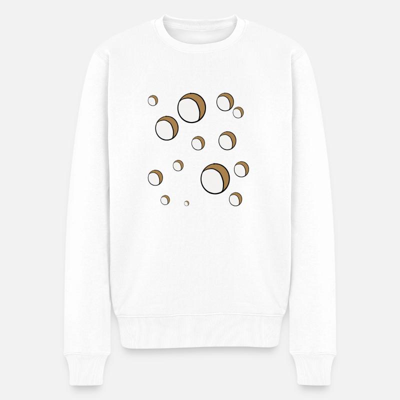 Loch an Loch - Männer Premium Bio Pullover - Weiß