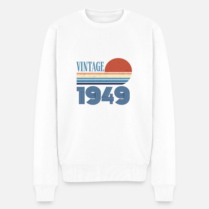 Jahrgang 1949 - Männer Premium Bio Pullover - Weiß