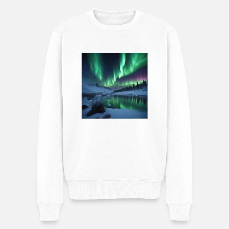 paysage - Pull Premium bio Homme - blanc