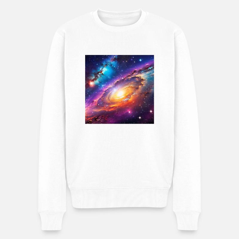 Firefly galaxie - Pull Premium bio Homme - blanc