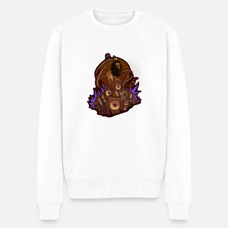 ridm visions - Männer Premium Bio Pullover - Weiß