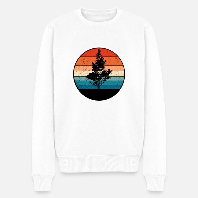 Westen - Männer Premium Bio Pullover - Weiß