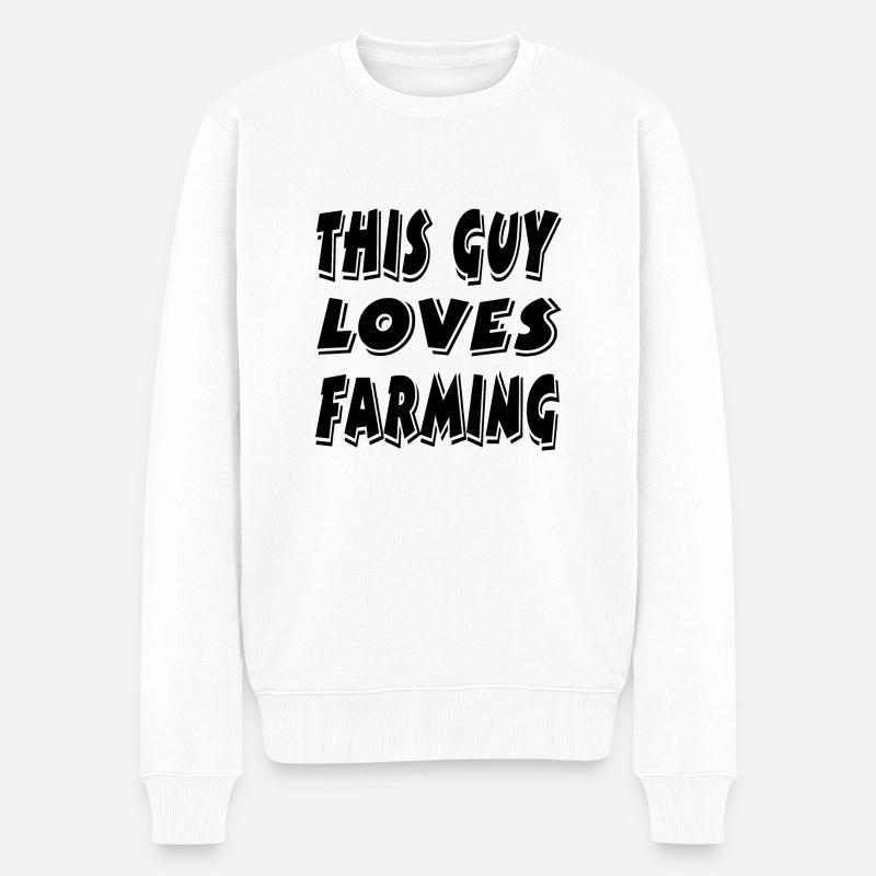 Landwirtschaft - Männer Premium Bio Pullover - Weiß